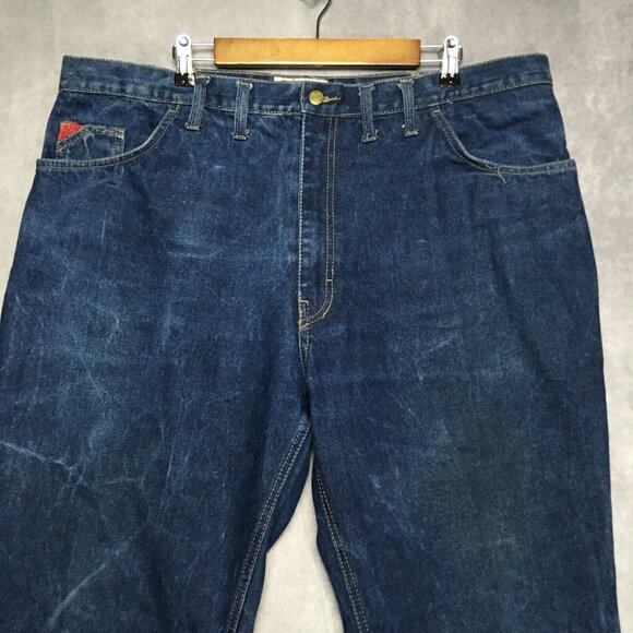 Walls FR Mens Flame Resistant Blue Jeans size 42 to 44x34 Work Denim Cotton Pant - Picture 2 of 13